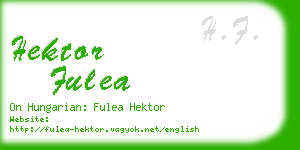 hektor fulea business card
